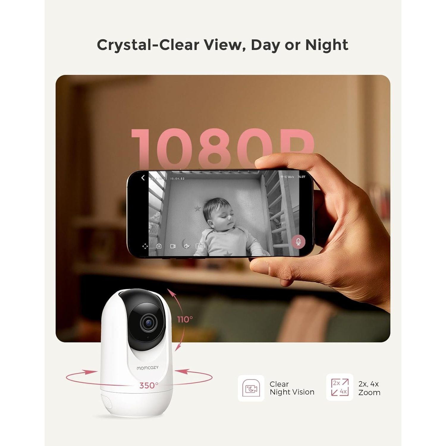 Buy Cashtro Ltd,Momcozy Smart WiFi Baby Monitor – 5" 1080P Screen, Camera & Audio, Motion - Gadcet UK | UK | London | Scotland | Wales| Near Me | Cheap | Pay In 3 | Video Baby Monitor