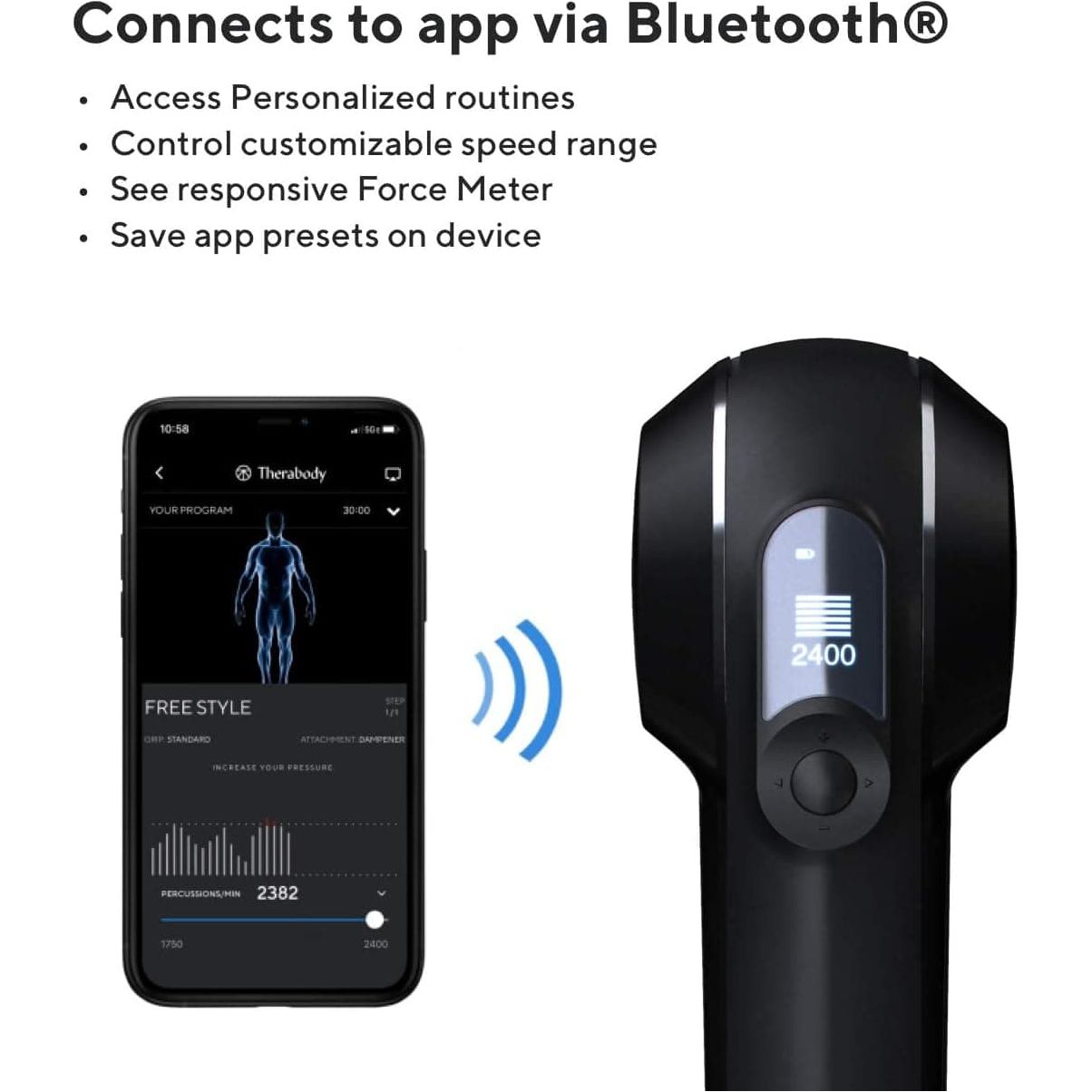 Buy THERAGUN,Theragun Elite - Handheld Electric Massage Gun - Bluetooth Enabled Percussion Therapy Device for Athletes - Powerful Deep Tissue Muscle Massager with QuietForce Technology - 4th Generation - Black - Gadcet | UK | London | Scotland | Wales| Near Me | Cheap | Pay In 3 | Electric Massagers