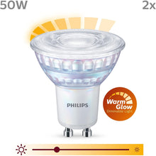Buy Philips,Philips LED Classic Dimmable Light Spot 2 Pack – GU10, 3.8W, 50W Equivalent, Warm Glow (2200–2700K), 220-240V, Energy Class F - Gadcet UK | UK | London | Scotland | Wales| Near Me | Cheap | Pay In 3 | LED Light Bulbs