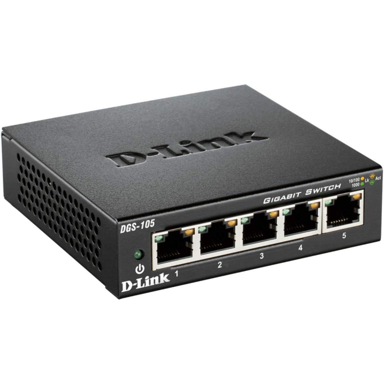 Buy D-Link,D-Link DGS-105/B 5-Port Gigabit Unmanaged Metal Desktop Switch - 10/100/1000 Mbit/s, UK Version, Black - Gadcet UK | UK | London | Scotland | Wales| Near Me | Cheap | Pay In 3 | Network Cards & Adapters