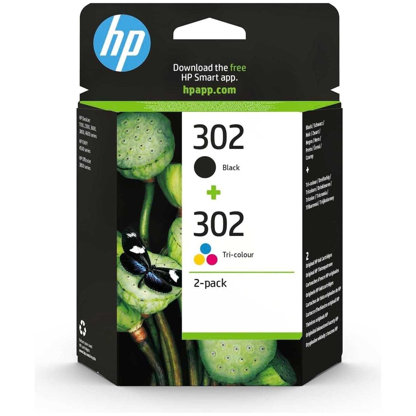 Buy HP,X4D37AE 302 Original Ink Cartridges, Black and Tri-color, 2 Count (Pack of 1) - Gadcet UK | UK | London | Scotland | Wales| Ireland | Near Me | Cheap | Pay In 3 | Toner & Inkjet Cartridges