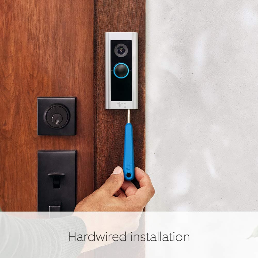 Ring Video Doorbell Pro 2 by Amazon | Doorbell camera, HD+ Video, Head to Toe Video, 3D Motion Detection, Wifi, hardwired (existing doorbell wiring required) | 30-day free trial of Ring Protect - 4