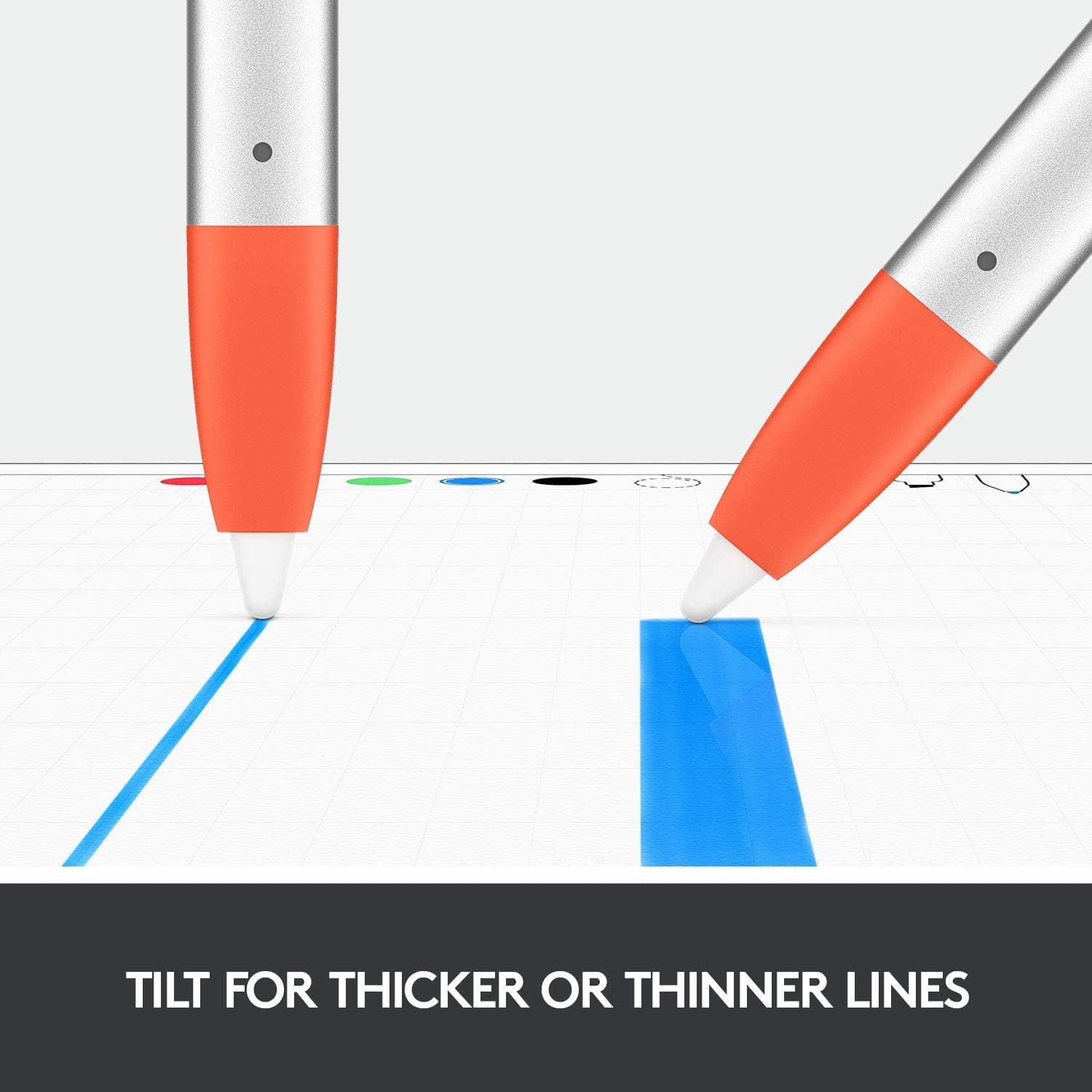 Buy Logitech,Logitech Crayon Digital Pencil for all iPads (2018 releases and later) with Apple Pencil technology, anti-roll design, and dynamic smart tip - Silver/Orange - Gadcet UK | UK | London | Scotland | Wales| Ireland | Near Me | Cheap | Pay In 3 | Tablet Computer Parts