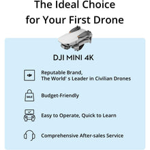 DJI Mini 4K Camera Drone Combo – Ultra-Light (<249g), 4K UHD, 3-Axis Gimbal, 10km Video Transmission, 62min Flight (2 Batteries), QuickShots & Auto Return