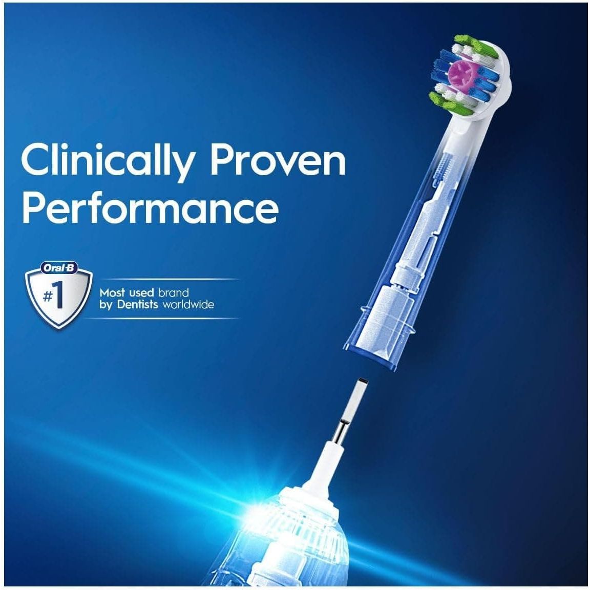 Buy Oral-B,Oral-B 3D White Electric Toothbrush Head with CleanMaximiser Technology, Angled Bristles for Deeper Plaque Removal, Pack of 12 Toothbrush Heads, White - Gadcet UK | UK | London | Scotland | Wales| Near Me | Cheap | Pay In 3 | Toothbrushes