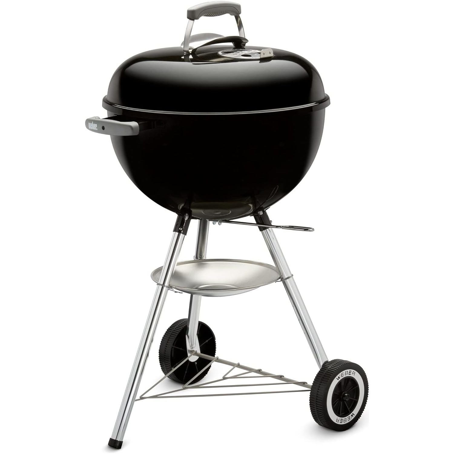 Buy Weber,Weber Classic Kettle Charcoal Grill BBQ, 47cm – Black | Porcelain-Enamelled, Lid Thermometer, Stand & Wheels (1231004) - Gadcet UK | UK | London | Scotland | Wales| Near Me | Cheap | Pay In 3 | Air Fryer & Grill