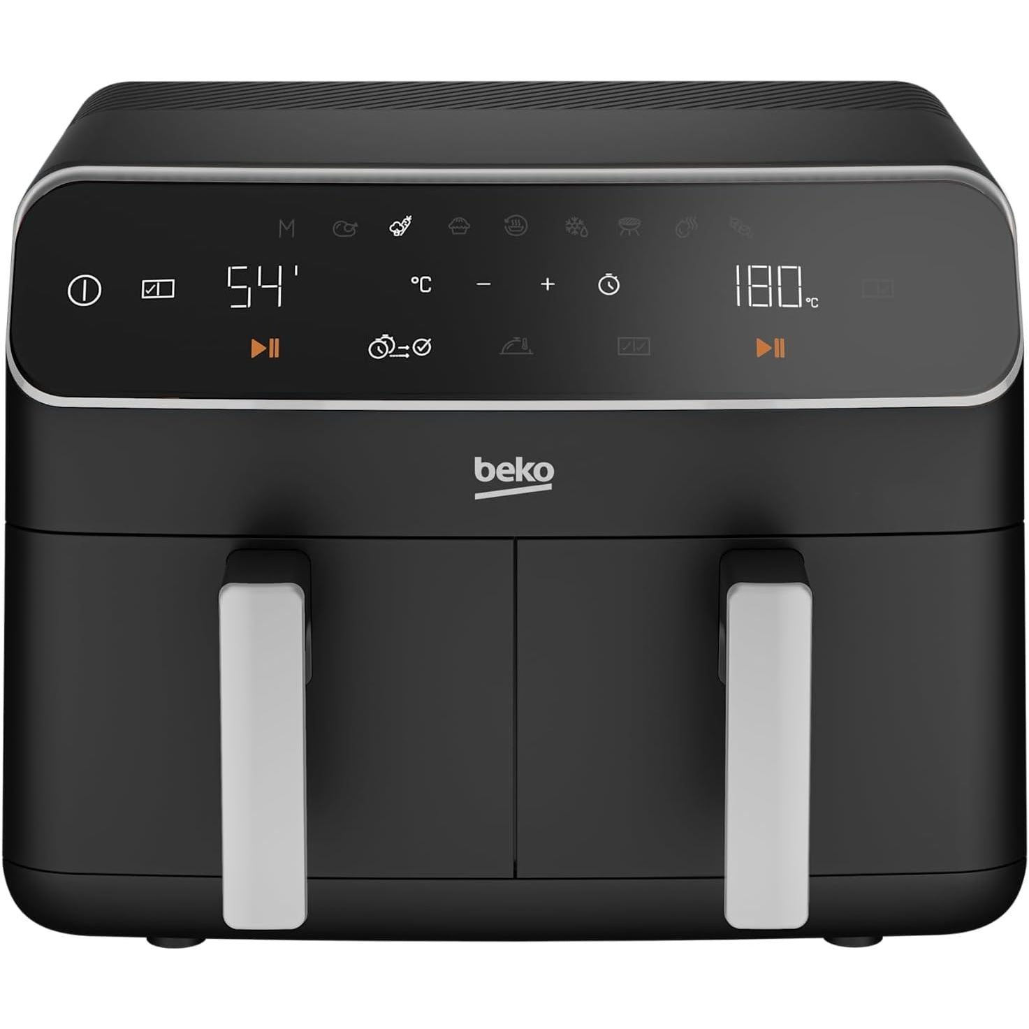 Buy Beko,Beko Dual Zone Air Fryer ExpertFry FRL5388B – 8.5L Capacity, Smart Finish, Match Cook, 9 Automatic Functions, Dehydrate, Black - Gadcet UK | UK | London | Scotland | Wales| Near Me | Cheap | Pay In 3 | Air Fryer & Grill