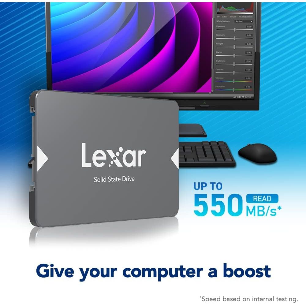 Buy Lexar,Lexar NS100 2.5” SATA III Internal SSD – 256GB, Up to 520MB/s Read Speed - Gadcet UK | UK | London | Scotland | Wales| Near Me | Cheap | Pay In 3 | Data Storage & External Drives