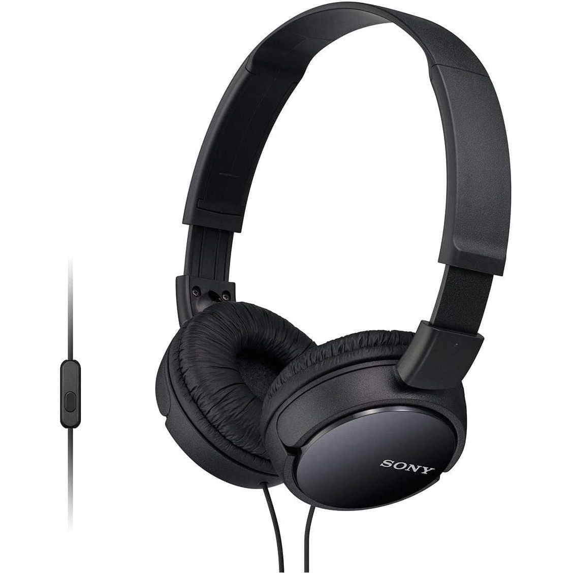 Buy Sony,Sony MDR-ZX110AP On-Ear Headphones with Mic/Remote - Black - Gadcet.com | UK | London | Scotland | Wales| Ireland | Near Me | Cheap | Pay In 3 | Headphones