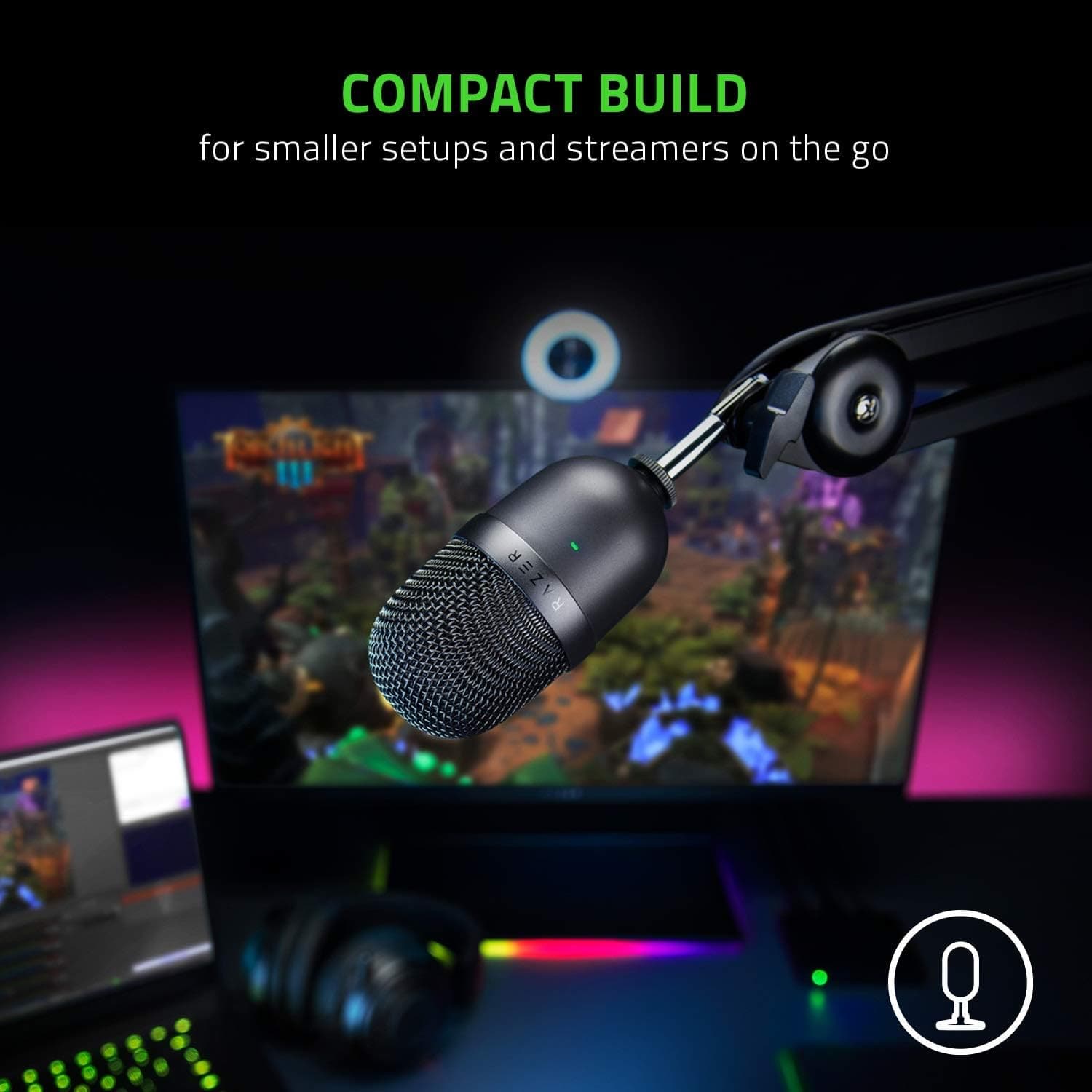 Buy Razer,RAZER Seiren Mini Quartz Streaming Microphone - Quartz Pink - Gadcet UK | UK | London | Scotland | Wales| Ireland | Near Me | Cheap | Pay In 3 | Microphones