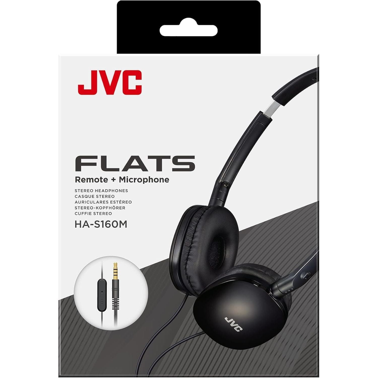 Buy JVC,JVC HA-S160M-B Flats Foldable Headphones with Microphone - Black - Gadcet UK | UK | London | Scotland | Wales| Near Me | Cheap | Pay In 3 | Headphones & Earphones