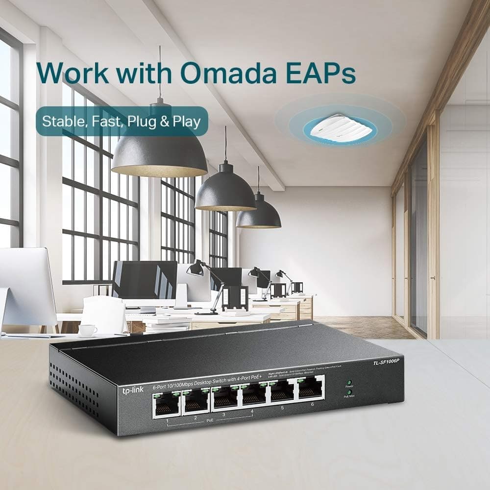 Buy TP-Link,TP-Link 6-Port TL-SF1006P Switch - Gadcet UK | UK | London | Scotland | Wales| Ireland | Near Me | Cheap | Pay In 3 | Network Cards & Adapters