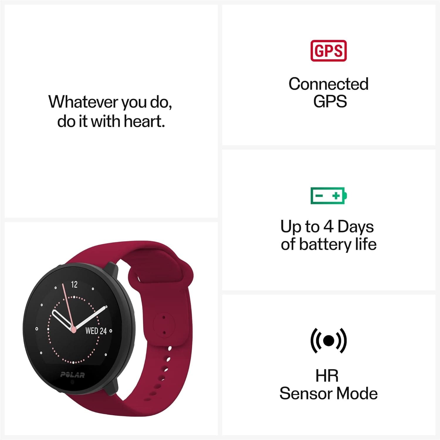 Buy Polar,Polar Unite - Fitness Watch - 130 Sports Profiles - Black - Gadcet UK | UK | London | Scotland | Wales| Ireland | Near Me | Cheap | Pay In 3 | Watches