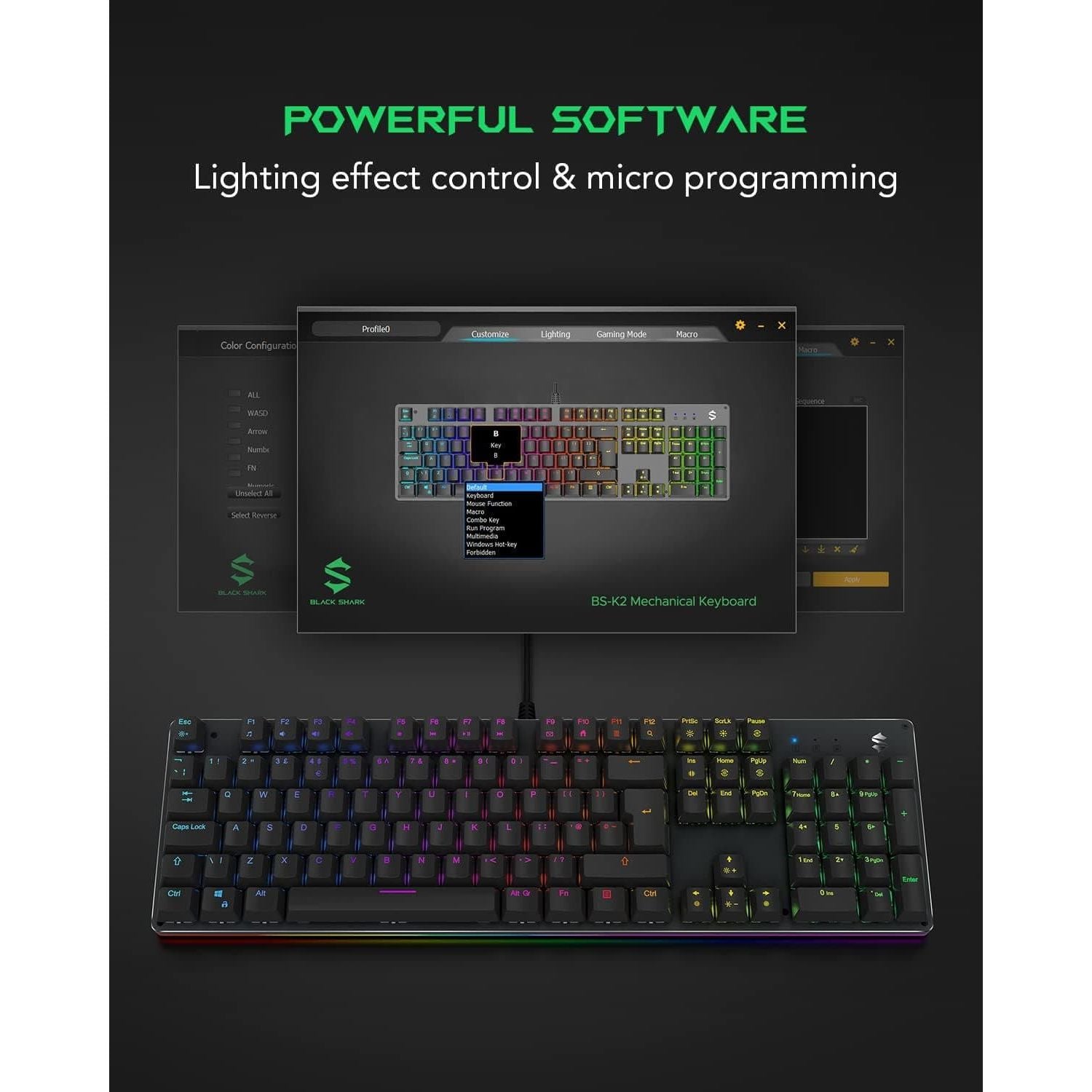 Buy Black Shark,Black Shark Sixgill K2 RGB Mechanical Gaming Keyboard, 105 Keys UK Layout, Blue Switches, Full Anti-Ghosting, Aluminum Base, for PC Gamers - Gadcet UK | UK | London | Scotland | Wales| Near Me | Cheap | Pay In 3 | Keyboards