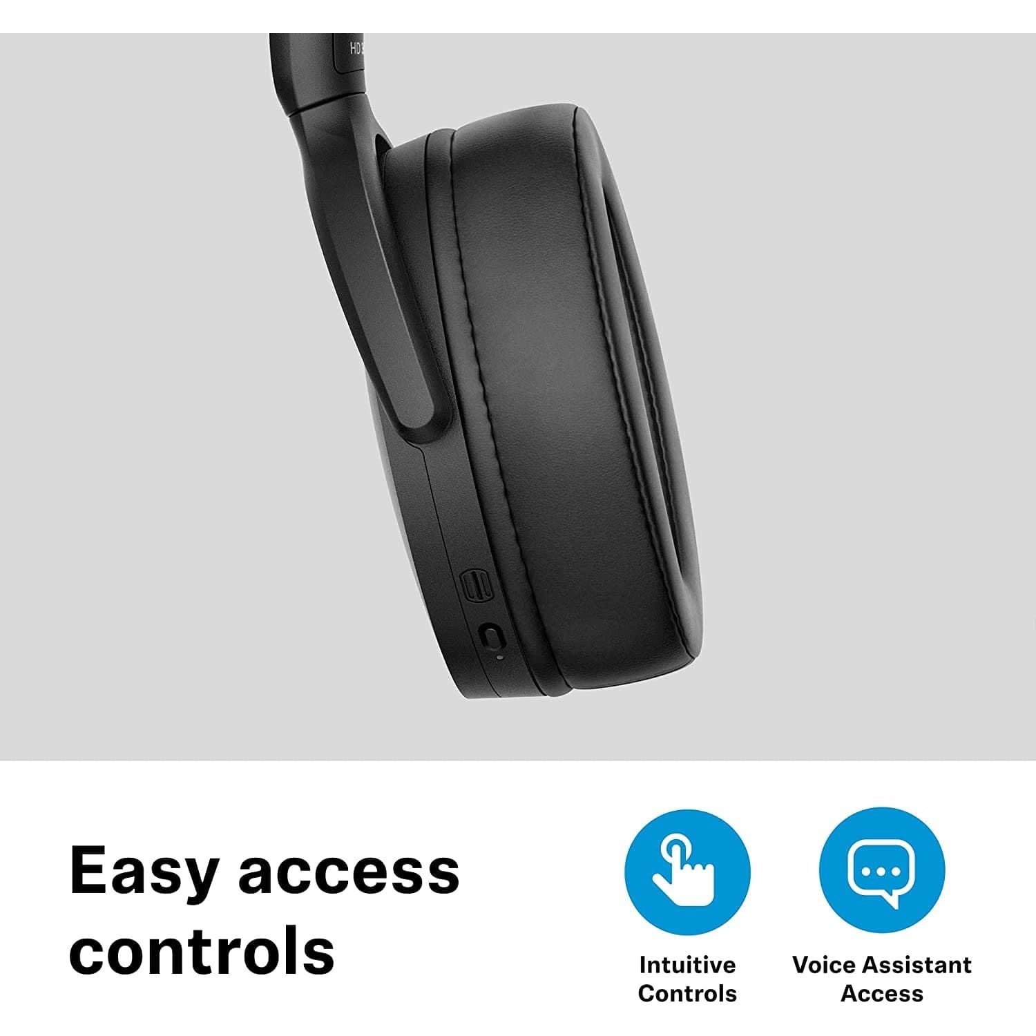 Buy SENHEISER,Sennheiser HD 350BT Bluetooth 5.0 Wireless Headphone - 30-Hour Battery Life, USB-C Fast Charging, Virtual Assistant Button, Foldable - Black - Gadcet.com | UK | London | Scotland | Wales| Ireland | Near Me | Cheap | Pay In 3 | Headphones