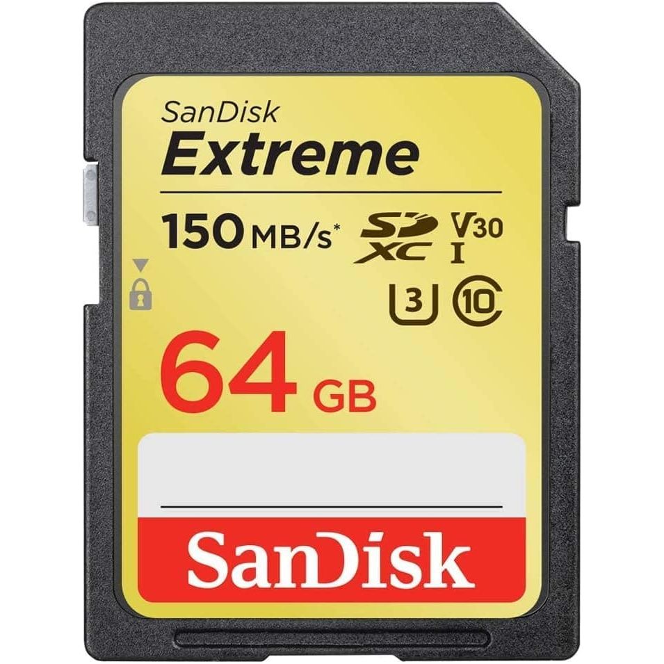Buy Sandisk,SanDisk Extreme 64GB MICRO SDXC Memory Card up to 150MB/s, Class 10, U3, V30 For Smartphone - Gadcet UK | UK | London | Scotland | Wales| Near Me | Cheap | Pay In 3 | Flash Memory Cards