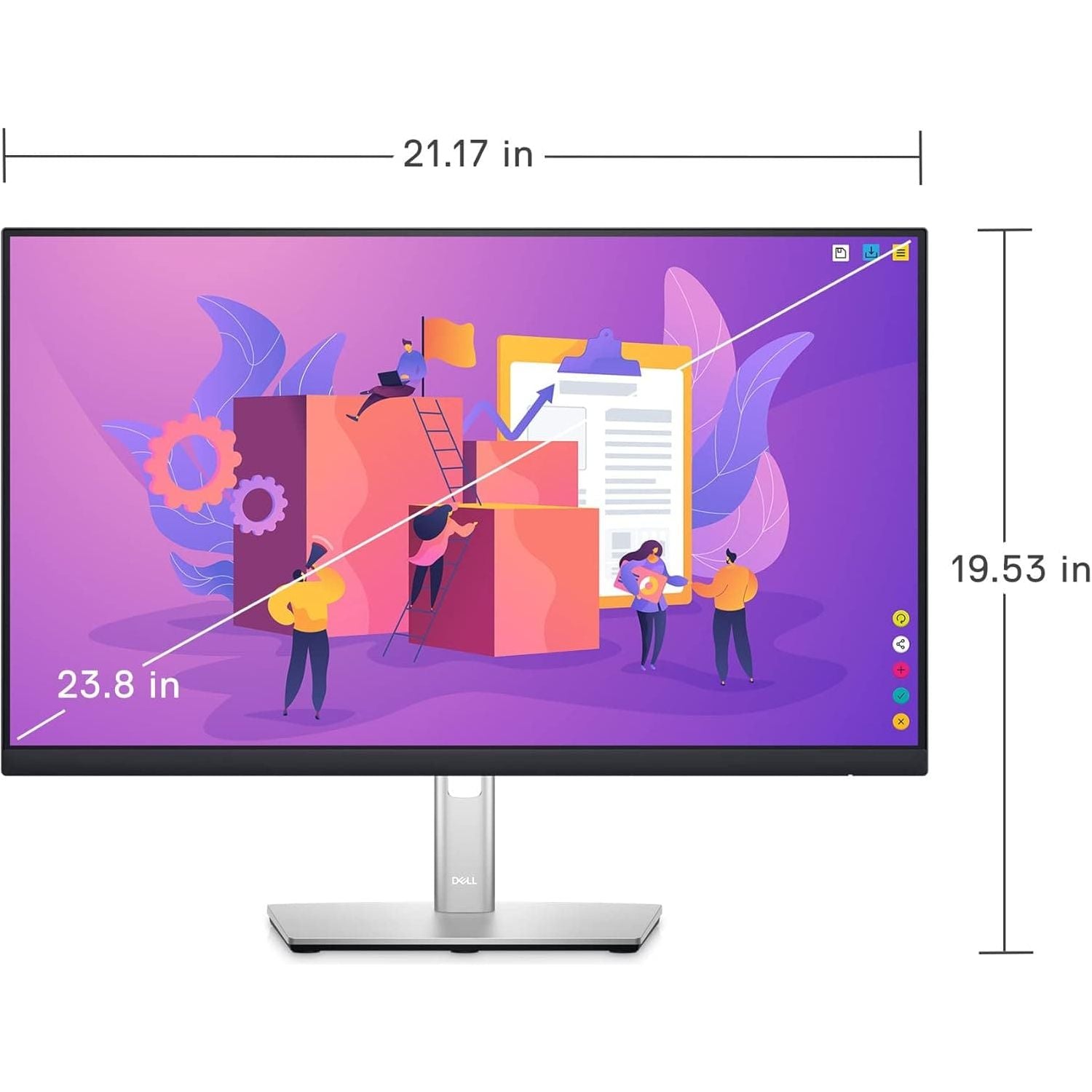 Buy Dell,Dell P2422H 24" Full HD Monitor, 60Hz, IPS, 99% sRGB, HDMI/DP/VGA, 5x USB, Black - Gadcet UK | UK | London | Scotland | Wales| Near Me | Cheap | Pay In 3 | Computer Monitors