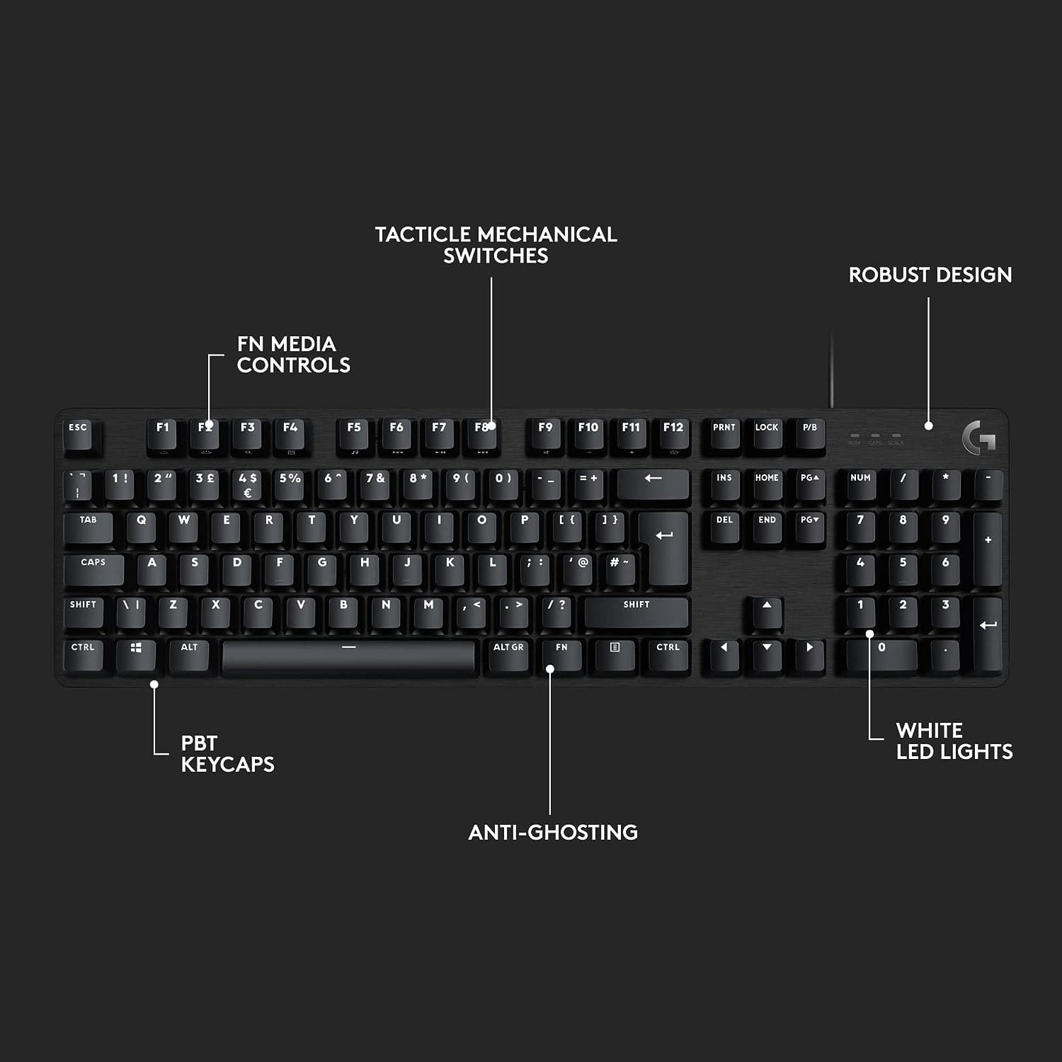 Buy Logitech,Logitech G413 SE Full-Size Mechanical Gaming Keyboard QWERTY UK English Layout - Black - Gadcet UK | UK | London | Scotland | Wales| Ireland | Near Me | Cheap | Pay In 3 | Keyboard & Mouse