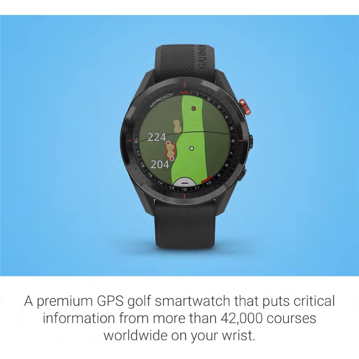 Buy Garmin,Garmin Approach S62 Premium Golf GPS Watch - Virtual Caddie, Full Color Mapping Screen, Black - Gadcet UK | UK | London | Scotland | Wales| Near Me | Cheap | Pay In 3 | Watches