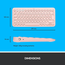 Buy Logitech,Logitech K380 Multi-Device Bluetooth Keyboard for Mac with Compact Slim Profile, Easy-Switch up to 3 Devices, Scissor Keys, 2 Year Battery, macOS/iOS/iPadOS, QWERTY UK English Layout - Rose - Gadcet | UK | London | Scotland | Wales| Near Me | Cheap | Pay In 3 | Keyboard & Mouse