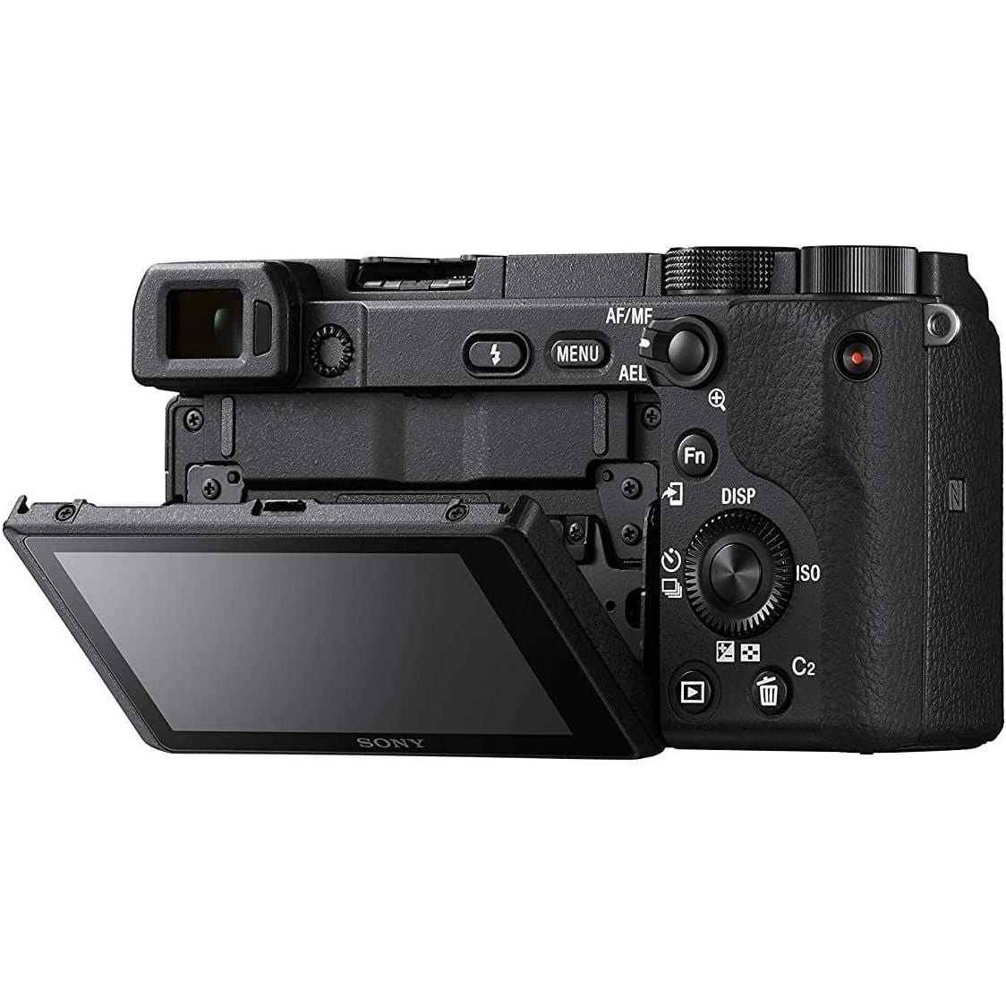 Sony,Sony Alpha 6400 | APS-C Mirrorless Camera with Sony 16-50 mm f/3.5-5.6 Power Zoom Lens ( Fast 0.02s Autofocus 24.2 Megapixels, 4K Movie Recording, Flip Screen for Vlogging ), Black - Gadcet.com