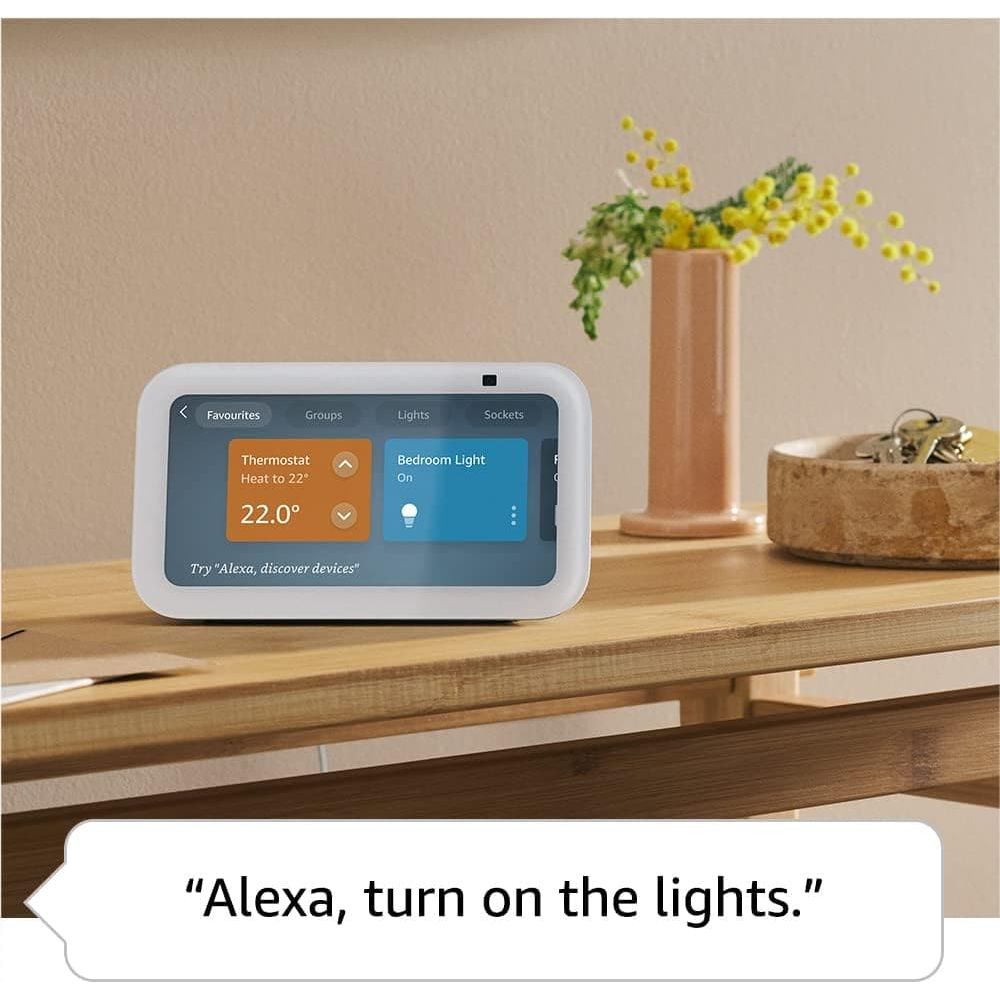 Buy Amazon,Amazon Echo Show 5 3rd Gen Smart Speaker with Alexa - Chalk - Gadcet UK | UK | London | Scotland | Wales| Ireland | Near Me | Cheap | Pay In 3 | Speakers