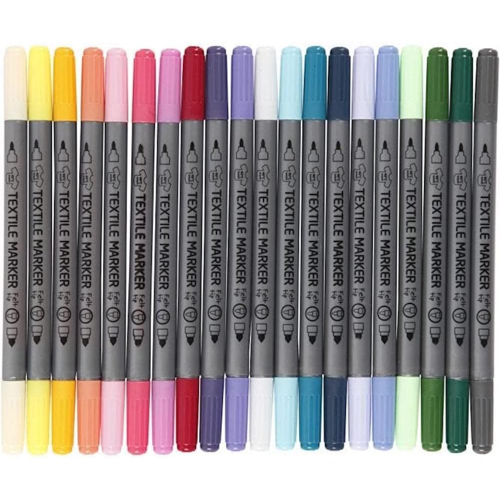 Buy Creativ,Creativ Textile Markers – Assorted Colours, One Size - Gadcet UK | UK | London | Scotland | Wales| Near Me | Cheap | Pay In 3 | Art & Craft Paint
