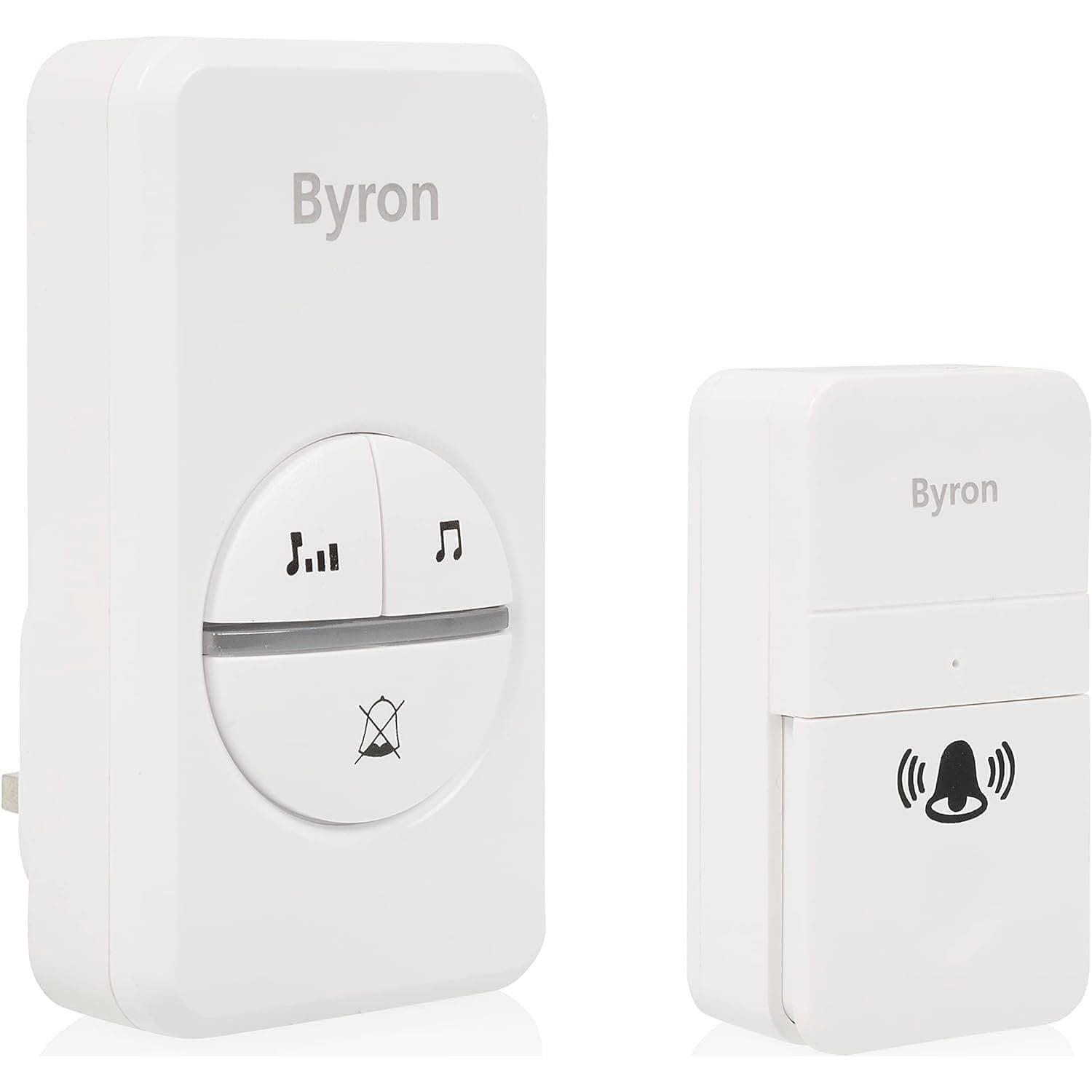 Buy Byron,Byron DBY-23442BS Wireless Doorbell Set - Kinetic Energy - White - Gadcet UK | UK | London | Scotland | Wales| Ireland | Near Me | Cheap | Pay In 3 | Door Bells & Chimes