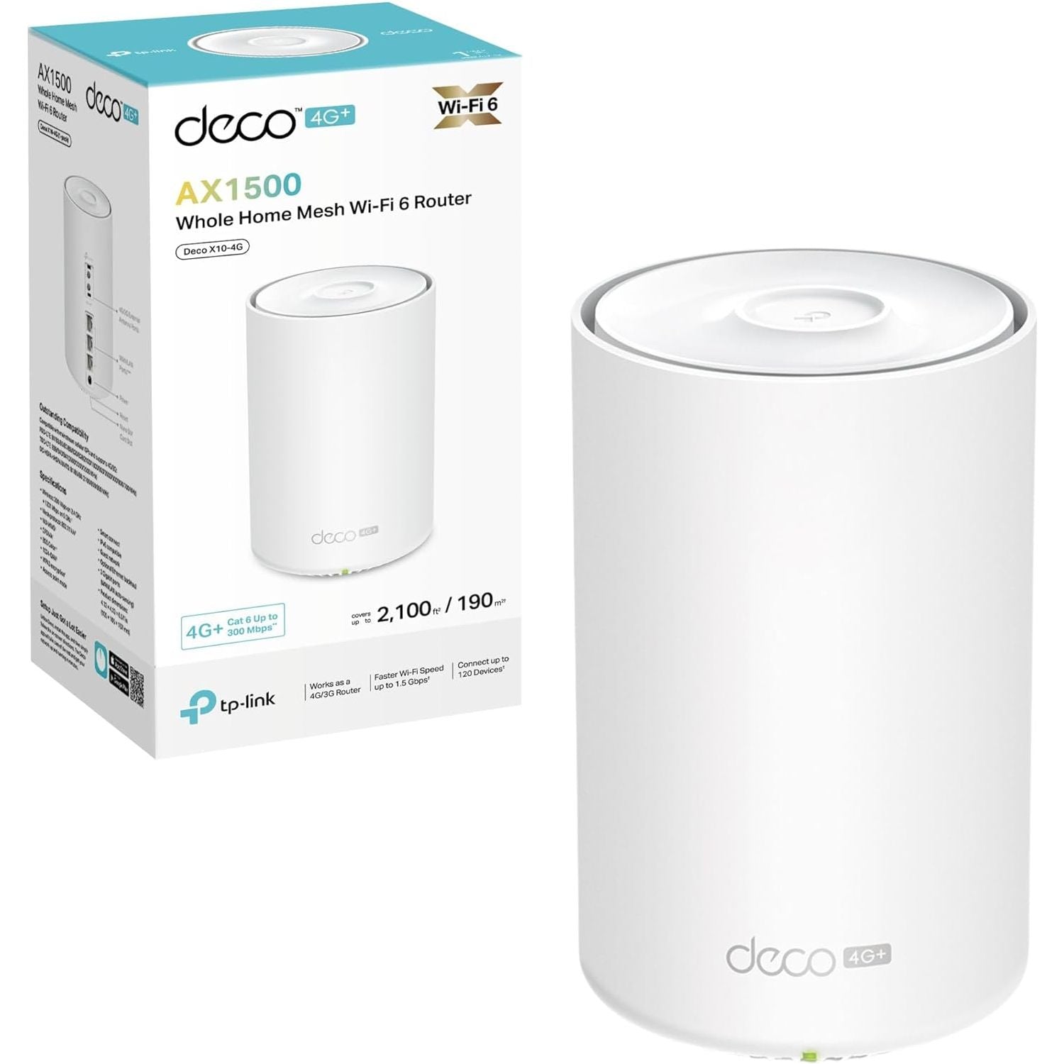Buy TP-Link,TP-Link Deco X10-4G 4G+ Router WiFi 6 AX1500Mbps WiFi Router, 4G+ Cat6 WiFi 4G Router, 4G Router with Sim Slot, Sim Card Router, Mesh WiFi 6 System, Gigabit Ports, WiFi Extender Booster - Gadcet UK | UK | London | Scotland | Wales| Near Me | Cheap | Pay In 3 | Network Cards & Adapters