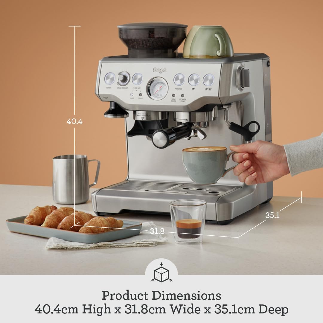 Buy SAGE,Sage - The Barista Express - Bean to Cup Coffee Machine with Grinder and Milk Frother, Black Truffle - Gadcet UK | UK | London | Scotland | Wales| Near Me | Cheap | Pay In 3 | Coffee Makers & Espresso Machines