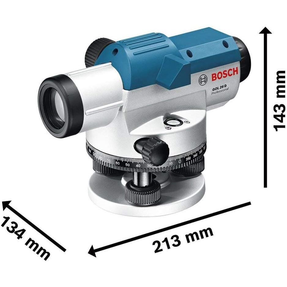 Buy Bosch Professional,Bosch GOL 26 D Professional Optical Level Kit - 26x Magnification, 360° Measurement, 100m Range, Includes GR 500 Rod, BT 160 Tripod & Carrying Case - Gadcet UK | UK | London | Scotland | Wales| Near Me | Cheap | Pay In 3 | Measuring & Layout Tools