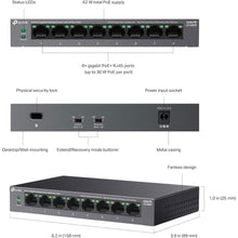 Buy TP-LINK,TP-Link PoE Switch 8 Port Gigabit Ethernet Switch with 8 x PoE+ Port 62W - Network Switch, Ethernet Splitter, Desktop/Wall Mount - Gadcet UK | UK | London | Scotland | Wales| Near Me | Cheap | Pay In 3 | Network Cards & Adapters