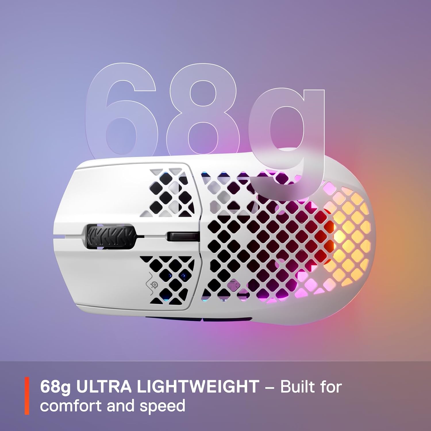 Buy SteelSeries,SteelSeries Aerox 3 Wireless RGB Gaming Mouse - Ultra-lightweight, Water-Resistant, 18K DPI Sensor - Snow - Gadcet UK | UK | London | Scotland | Wales| Near Me | Cheap | Pay In 3 | Keyboard & Mouse