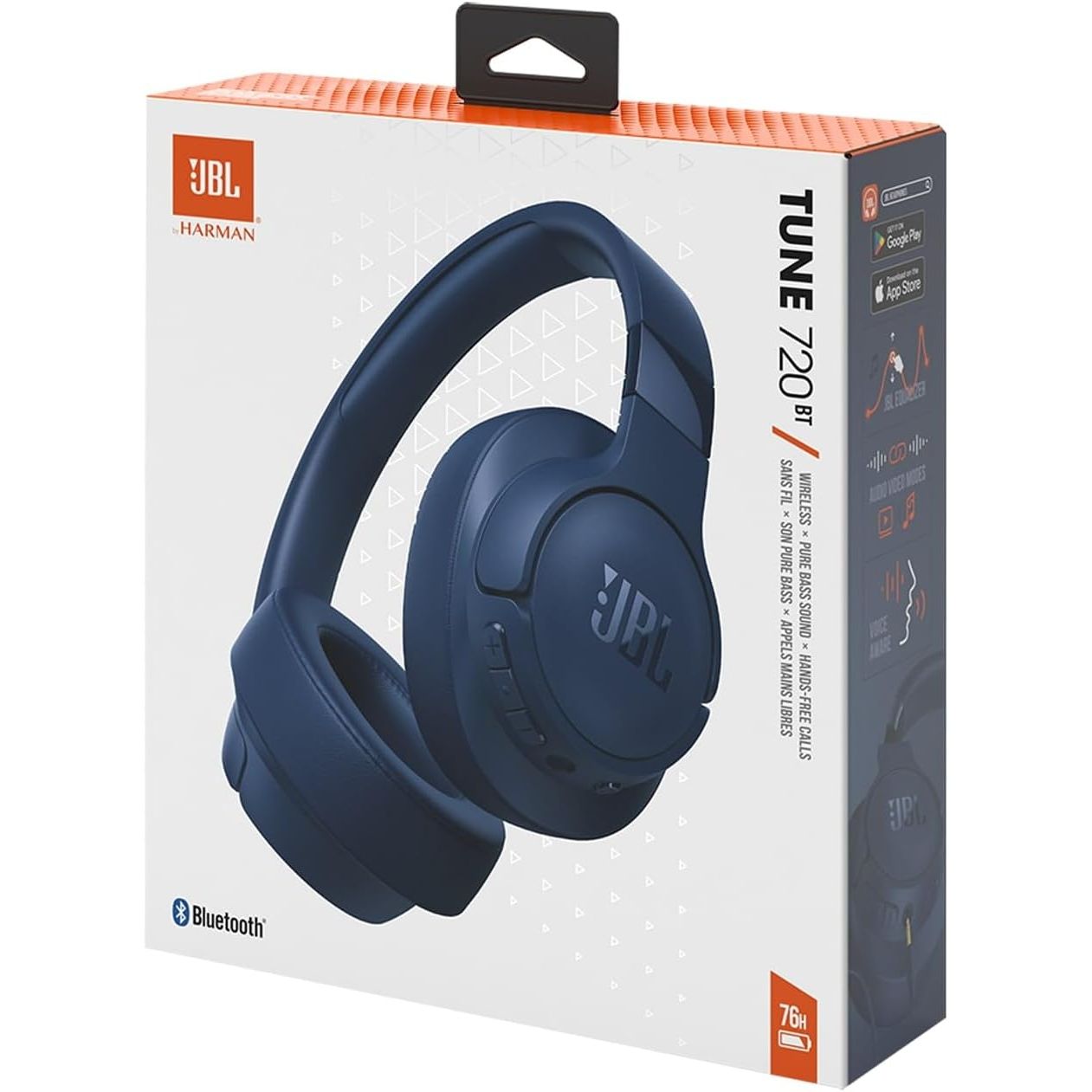 Buy JBL,JBL Tune 720BT Wireless Over-Ear Headphones – Pure Bass, Bluetooth 5.3, 76H Battery, Blue - Gadcet UK | UK | London | Scotland | Wales| Near Me | Cheap | Pay In 3 | Over-Ear Headphones