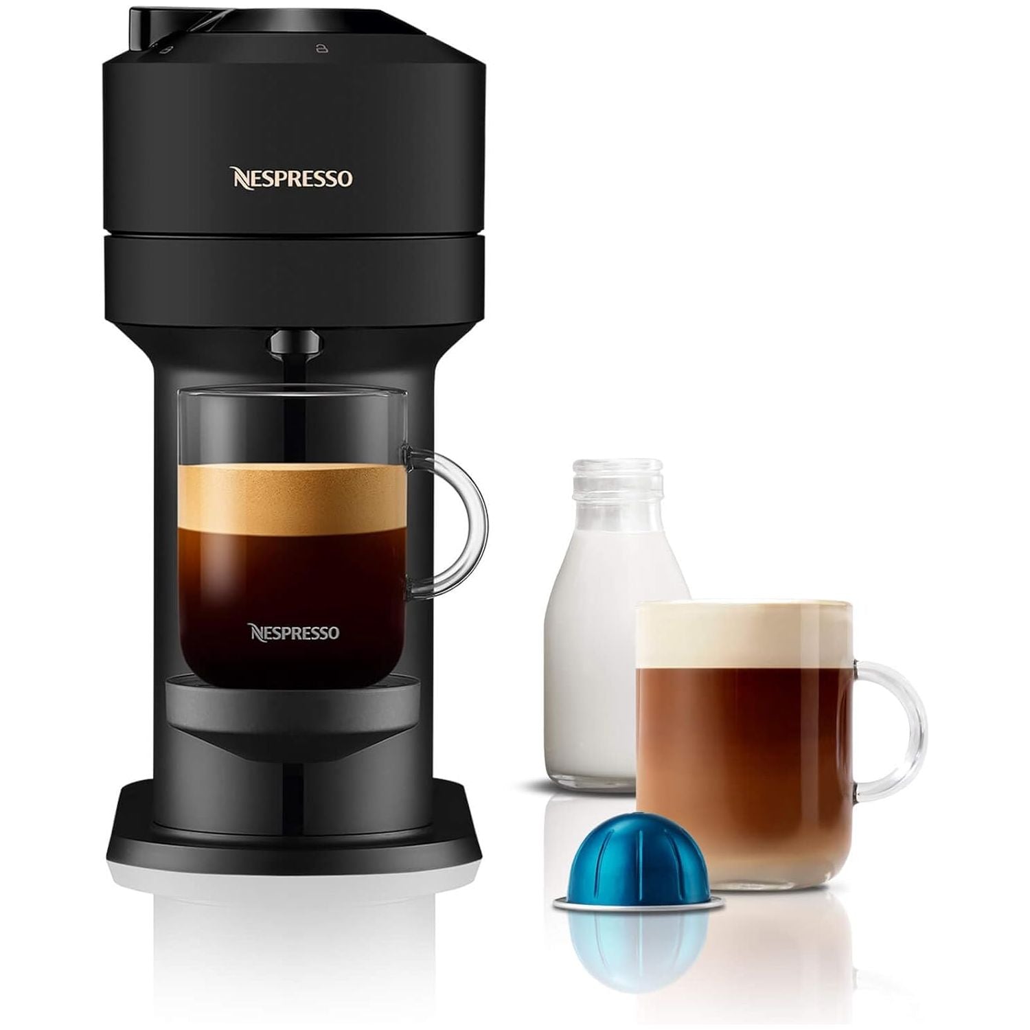 Buy Nespresso,Nespresso Vertuo Next ENV120.BM Capsule Coffee Machine – Matt Black - Gadcet UK | UK | London | Scotland | Wales| Near Me | Cheap | Pay In 3 | Coffee Makers & Espresso Machines