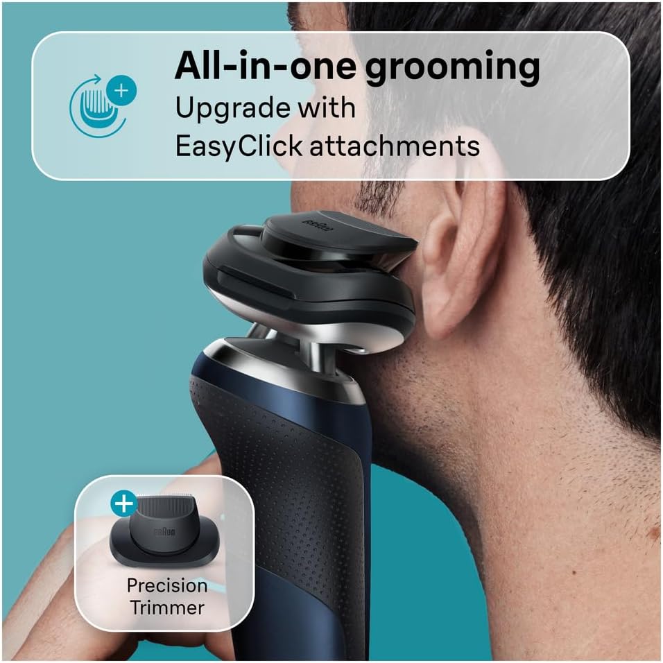 Buy Braun,Braun Series 7 Electric Shaver for Men, 71-B1200s, with EasyClick Precision Trimmer, 360° Flex, Wet & Dry, Cordless, Rechargeable, Blue - Gadcet UK | UK | London | Scotland | Wales| Near Me | Cheap | Pay In 3 | Electric Razors
