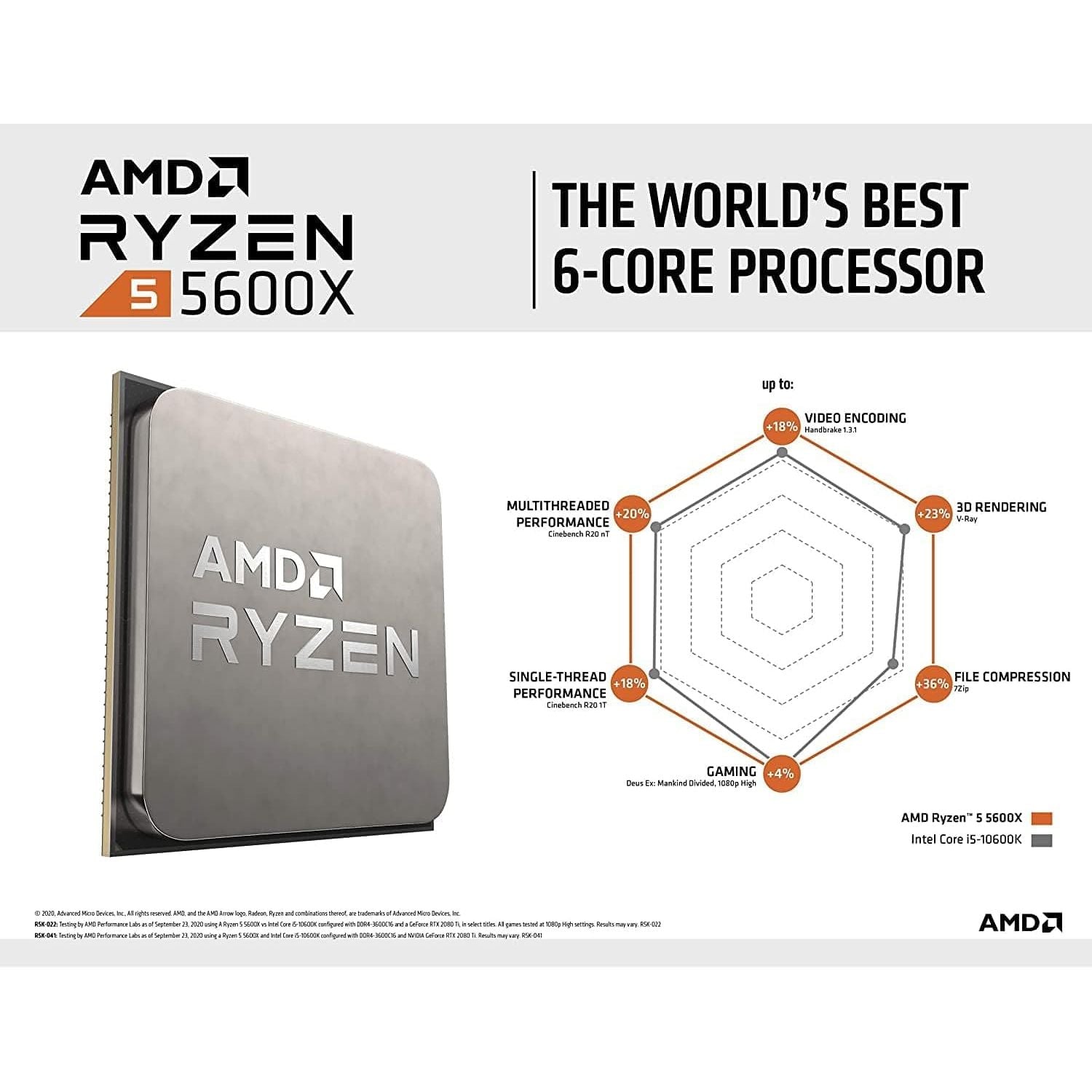 Buy AMD,AMD Ryzen 5 5600X Processor (6C/12T, 35MB Cache, up to 4.6 GHz Max Boost) - Gadcet.com | UK | London | Scotland | Wales| Ireland | Near Me | Cheap | Pay In 3 | Computer Processors