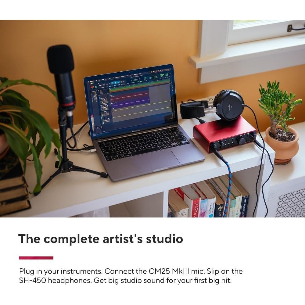 Buy Focusrite,Focusrite Scarlett 2i2 Studio 4th Gen USB Audio Interface Bundle – Condenser Mic & Headphones for Recording & Streaming - Gadcet UK | UK | London | Scotland | Wales| Near Me | Cheap | Pay In 3 | Studio Recording Bundles