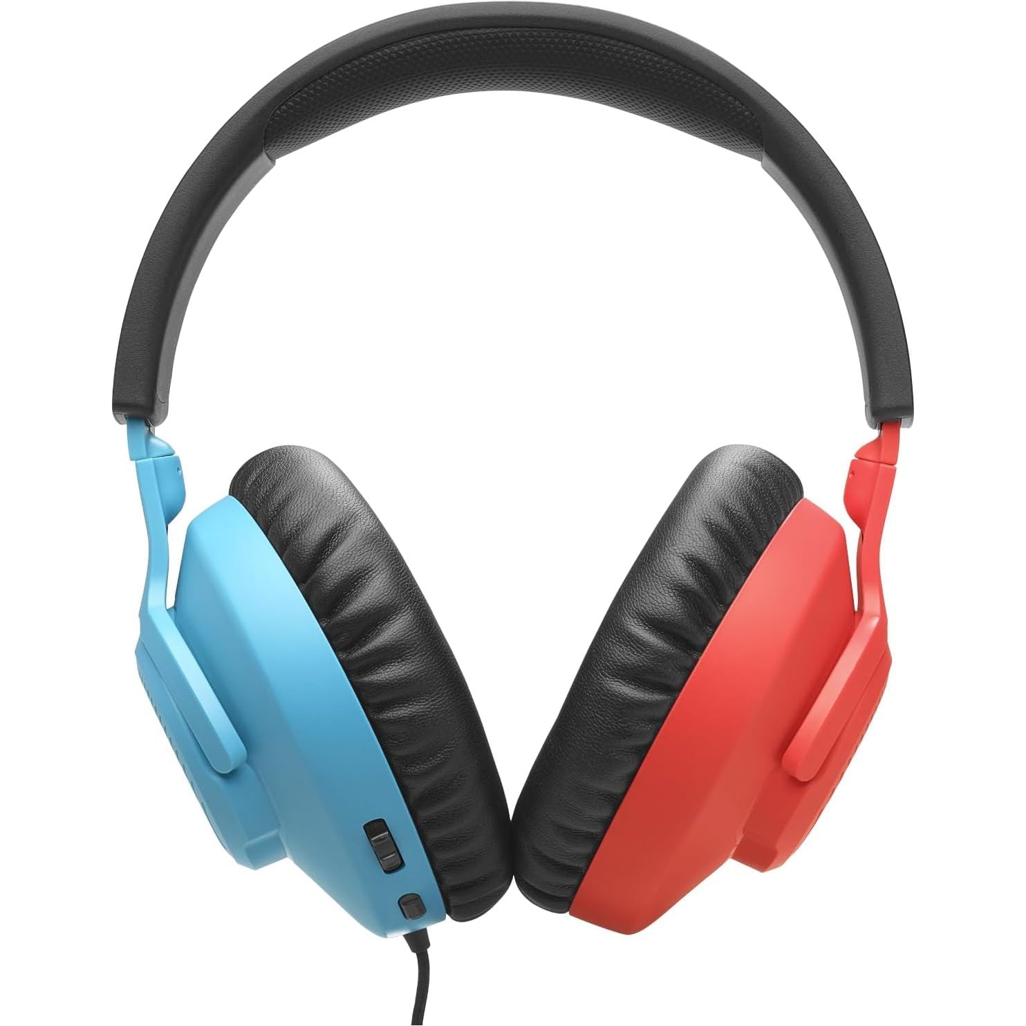 Buy JBL,JBL Quantum 100N Wired Gaming Headset - Detachable Mic, QuantumSOUND, Memory Foam, Multi-Platform, Blue/Red - Gadcet UK | UK | London | Scotland | Wales| Near Me | Cheap | Pay In 3 | Headphones & Headsets