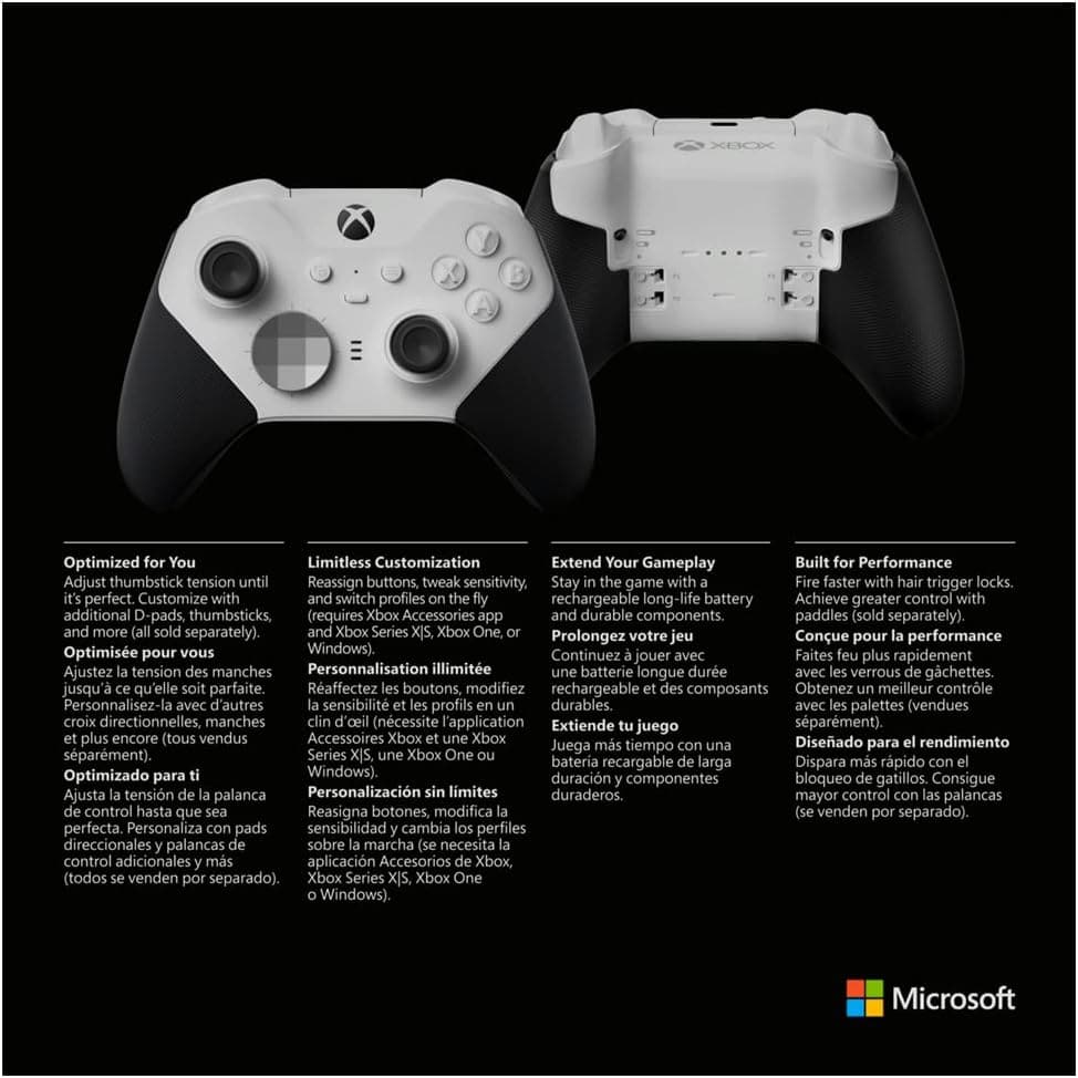 Buy Xbox,Xbox Elite Wireless Controller Series 2 - Core - White - Gadcet UK | UK | London | Scotland | Wales| Ireland | Near Me | Cheap | Pay In 3 | Game Controllers