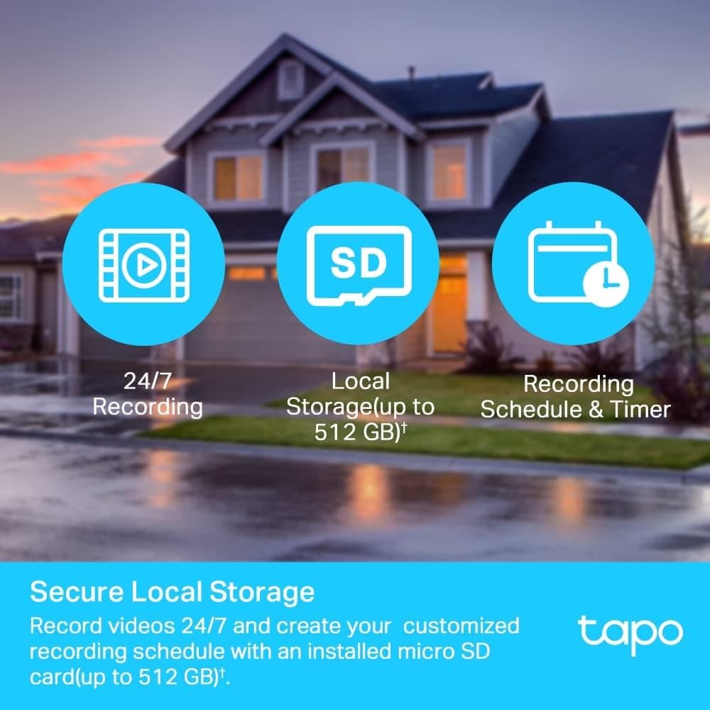 Buy Tapo,Tapo 1080p Full HD Pan/Tilt WiFi Outdoor Security Camera, 360° Smart Person/Motion Detection, IP65 Weatherproof, Night Vision, Cloud &SD Card Storage, Works with Alexa & Google Home (TC40) - Gadcet UK | UK | London | Scotland | Wales| Near Me | Cheap | Pay In 3 | Surveillance Camera Accessories
