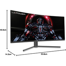 LC-Power 34" UWQHD Curved Gaming Monitor – 3440×1440, 100Hz, VA Panel, Adaptive Sync, RGB