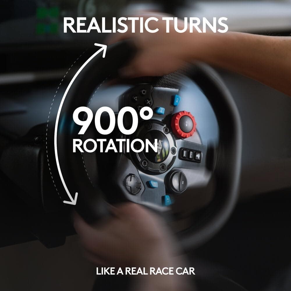Buy Logitech,Logitech G29 Driving Force Racing Wheel with Floor Pedals - Real Force Feedback, Stainless Steel Paddle Shifters, Leather Cover - Compatible with PS5, PS4, PC, Mac - Black - Gadcet UK | UK | London | Scotland | Wales| Near Me | Cheap | Pay In 3 | Video Game Console Accessories