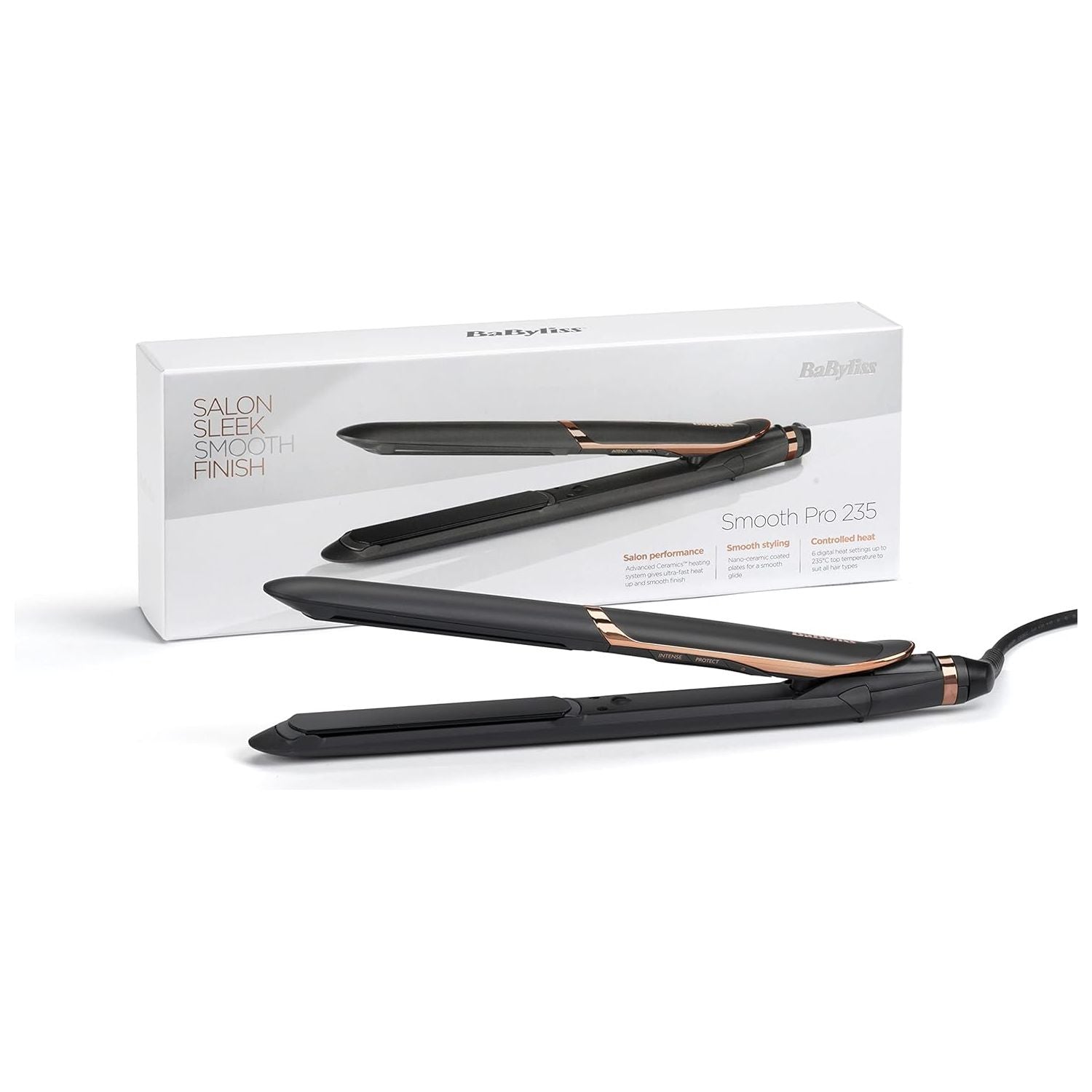 Buy BaByliss,BaByliss Smooth Pro 235 Hair Straightener with Ionic Technology, Ceramic Plates, 6 Heat Settings (140°C - 235°C) - Gadcet UK | UK | London | Scotland | Wales| Near Me | Cheap | Pay In 3 | Hair Straightener