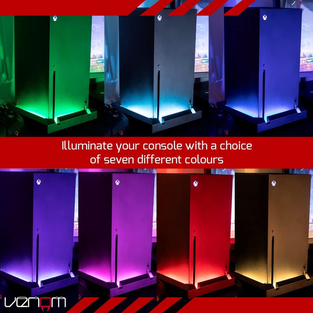 Buy Venom,Venom LED Light-Up Console Stand for Xbox Series X - Gadcet UK | UK | London | Scotland | Wales| Near Me | Cheap | Pay In 3 | Portable Game Console Accessories