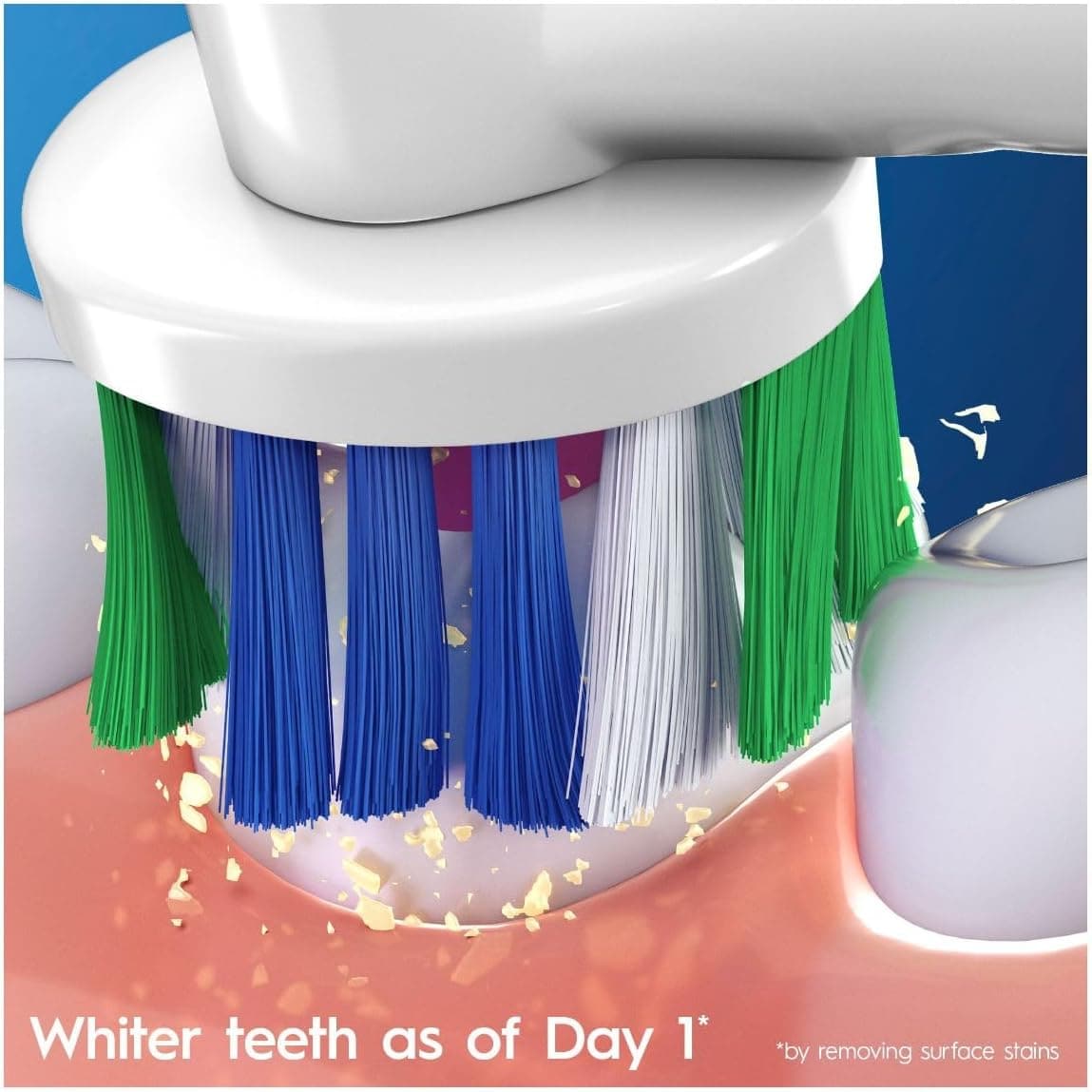 Buy Oral-B,Oral-B 3D White Electric Toothbrush Head with CleanMaximiser Technology, Angled Bristles for Deeper Plaque Removal, Pack of 12 Toothbrush Heads, White - Gadcet UK | UK | London | Scotland | Wales| Near Me | Cheap | Pay In 3 | Toothbrushes
