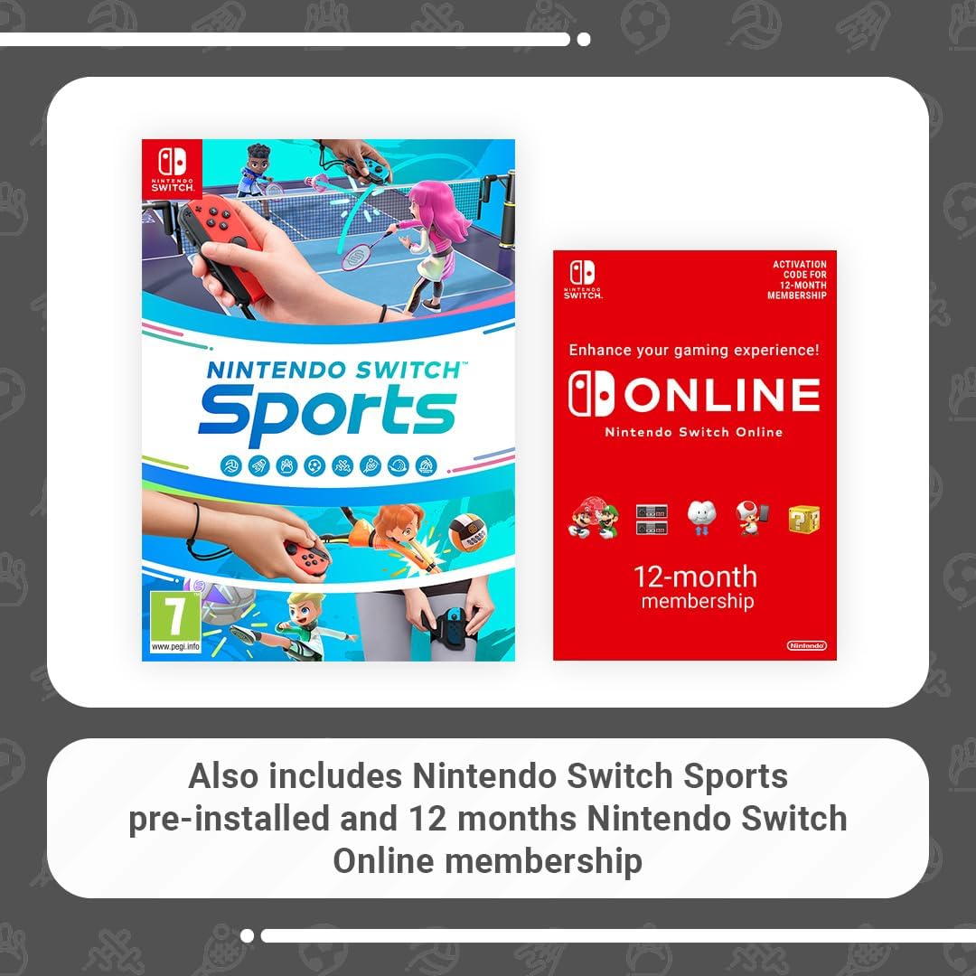 Buy Nintendo,Nintendo Switch (Neon Red/Blue) – Includes Switch Sports Pre-Installed & 12-Month Switch Online Subscription - Gadcet UK | UK | London | Scotland | Wales| Near Me | Cheap | Pay In 3 | Video Game Consoles