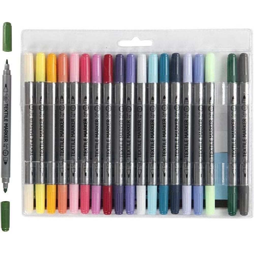 Buy Creativ,Creativ Textile Markers – Assorted Colours, One Size - Gadcet UK | UK | London | Scotland | Wales| Near Me | Cheap | Pay In 3 | Art & Craft Paint