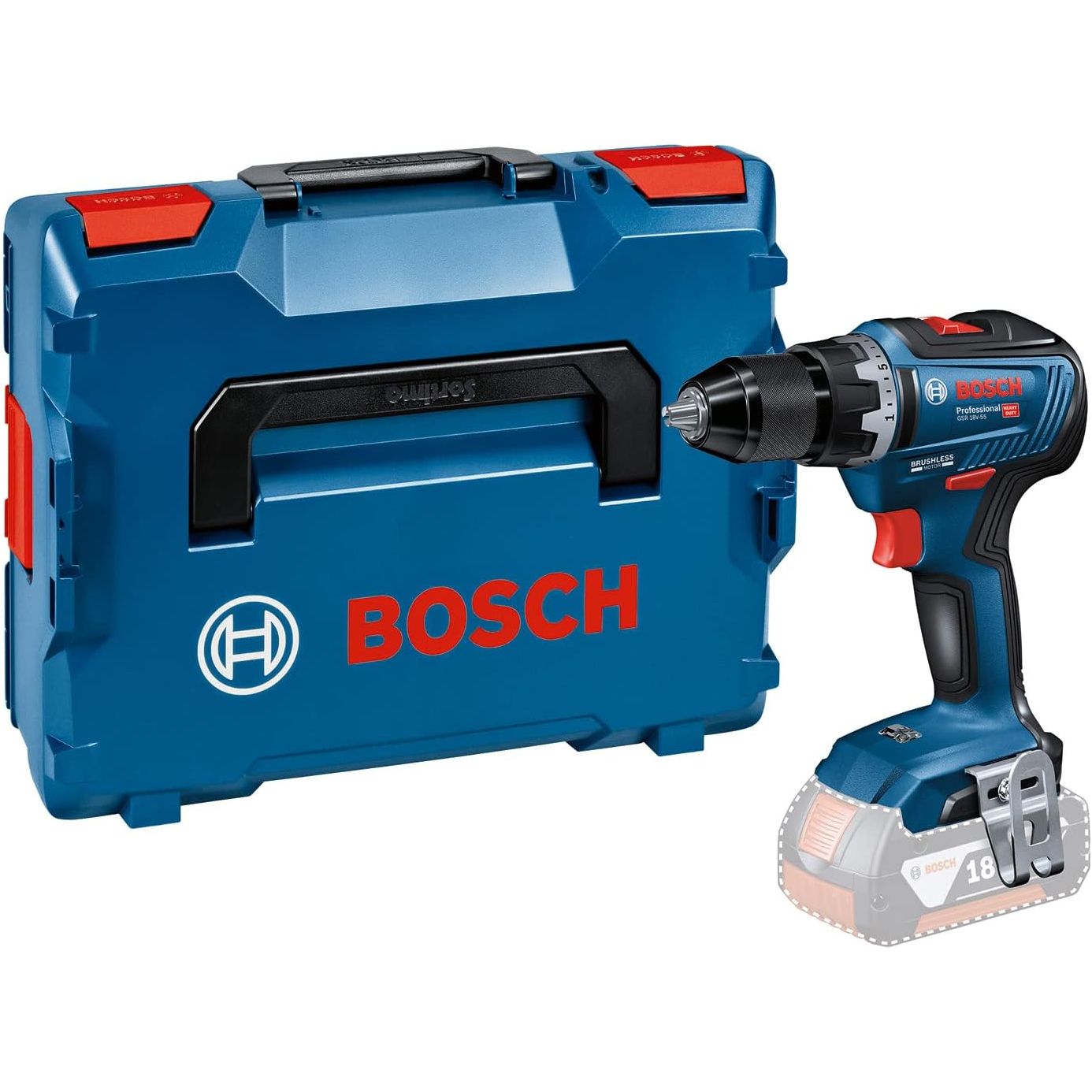Buy Bosch,Bosch Professional GSR 18V-55 Cordless Drill Driver – 18V, 55Nm Max Torque, L-BOXX 136 (Batteries & Charger Not Included) - Gadcet UK | UK | London | Scotland | Wales| Near Me | Cheap | Pay In 3 | Handheld Power Drills