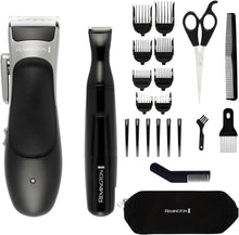 Buy Remington,Remington Hair Clipper & Detail Trimmer Kit - 25 Pieces, 6 Comb Attachments (3mm-25mm), Sectioning Clips, Scissors, Storage Pouch, 40 Min Cordless Usage - HC367 - Gadcet UK | UK | London | Scotland | Wales| Near Me | Cheap | Pay In 3 | Hair Clippers & Trimmers